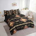thumbnail image 3 of Homewish Black Brown Aztec Twin Bedding Sets 7-Piece, Bohemian Geometric Bedding Comforter Set, Rustic Lodge Cabin Farmhouse Sheet Sets, Lightweight Room Decor, 3 of 8