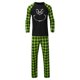 thumbnail image 3 of Conjuntos de pijamas navideños familiares a juego Grinch 2024, pijama de Grinch con parte superior y pantalones de pijama a cuadros, pijama de Grinch para niños y adultos para la familia, Hombres S, 3 of 5