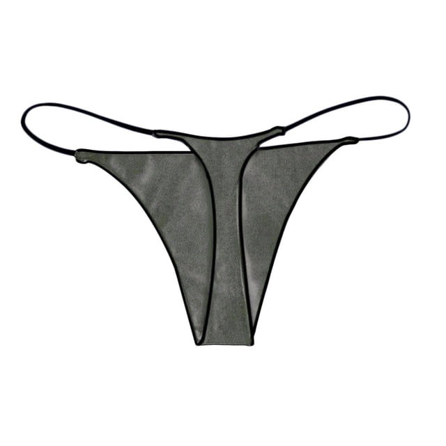 Gibobby Lencería sexy para mujer B Sexy Mujer ColorPrint Sólido Asic Ropa interior cómoda Elástico Íntimos(Gris, S)