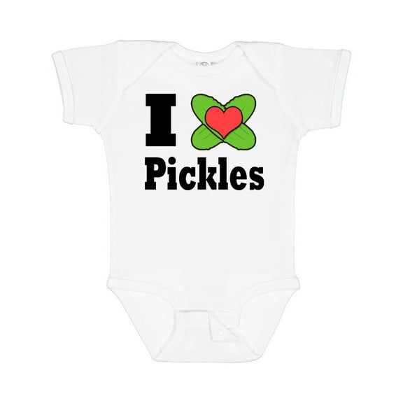 Inktastic I Heart Pickles Boys or Girls Baby Bodysuit