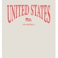 thumbnail image 2 of United States of America USA Flag Adult Sand Long Sleeve Hoodie-Medium, 2 of 3
