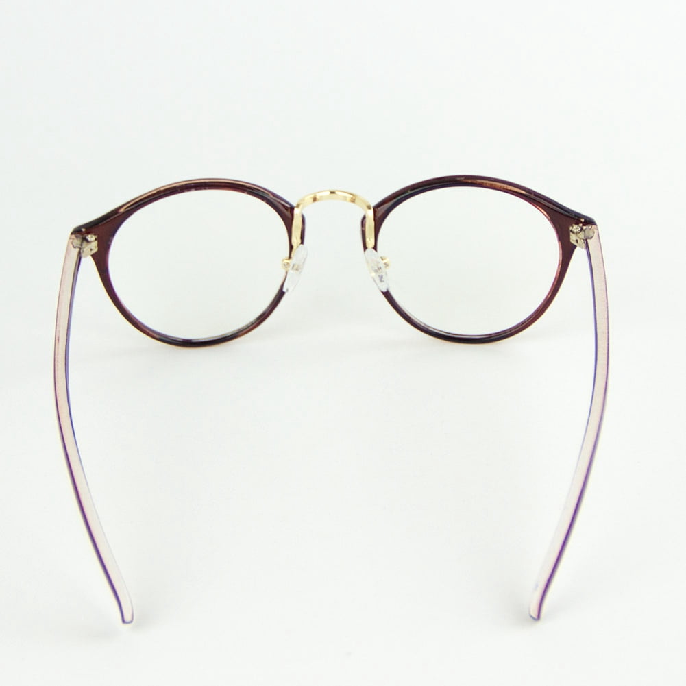 Cyxus Retro Round Blue Light Blocking Computer Glasses for Anti Eyestrain UV400, Brown Frame Unisex(Men/Women) Eyewear
