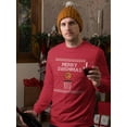 thumbnail image 2 of Merry Swishmas Sweatshirt Men -Smartprints Designs, Male Small, 2 of 4
