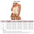 thumbnail image 5 of Mujeres camisola pijamas conjunto elástico cintura ruffle TRIM 2 unidades lencería ropa de dormir pantalones cortos conjunto champán XL, 5 of 5