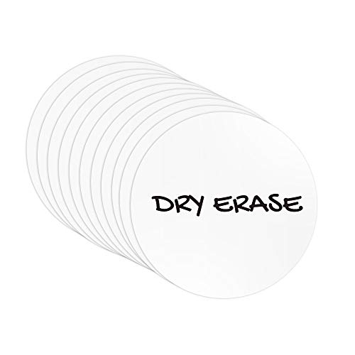 Dry Erase Round Shelf Labels Dry Erase Round