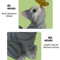 thumbnail image 2 of Cat Garden Figurines Outdoor Decor, Solar Statue with LED Lights Waterproof Garden Art Decor for Patio Yard Lawn, 2 of 5