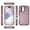 Burgundy/Light Pink, variant on Heavy Duty Hybrid Defender Rugged Case for iPhone 17 with Holster Belt Clip - Purple/Pink