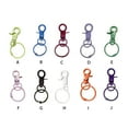 thumbnail image 4 of Naiovety Paquete de 10 hebillas colgantes, anillos abiertos, hebillas para bolsas, accesorios, conectores de extremo coloridos, collar de perro, Almacenamiento y organización del hogar Violeta, 4 of 6