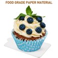 thumbnail image 3 of AURARMLET 100Pcs Paper Cupcake Dessert Displays Tray Silver High-end Design Rectangular Cake Board Rounds for Bakers, 3 of 8