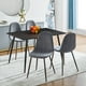 Homy Casa Upholstered Dining Chairs Set of 4, Side Chairs for Home Kitchen Living room, Charcoal Grey - image 2 of 9