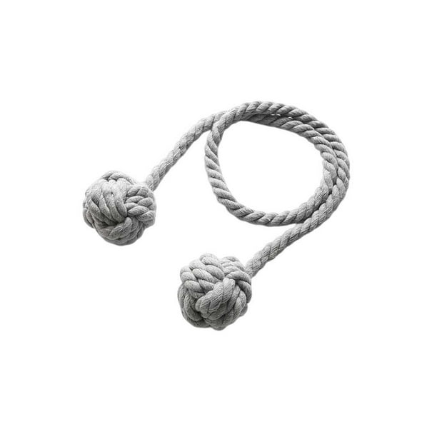 Matsuzay 2 piezas de cortinas colgantes de algodón Tieback decoración moderna Holdback Strap Tie Backs para el hogar sala de estar dormitorio Sombras de ventana Gris