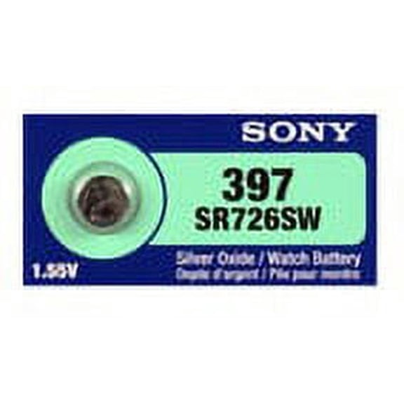 Sony Murata 397/396 - SR726 Silver Oxide Button Battery 1.55V - 2 Pack   FREE SHIPPING!