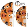 thumbnail image 3 of FMSHPON Halloween PatternBats Pumpkins Xmas Christmas Tree Skirt Stand Mat for Holiday Party Decoration Indoor Outdoor 48 inches, 3 of 6