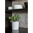 thumbnail image 6 of Veradek Mason Series Demi 6" Plastic-Stone Planter 2-Pack White, 6 of 9