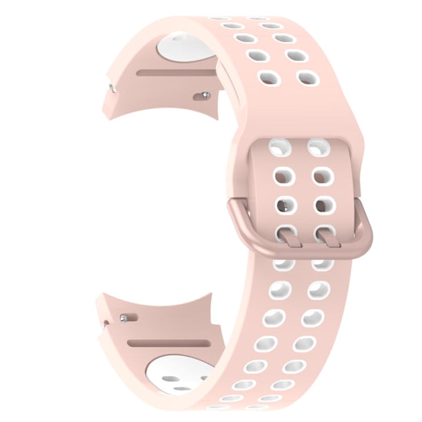Adecuado para Samsung Galaxy Watch4 / Galaxy Watch4 Classic Smart Warch Pulsera de moda exquisita Pulsera de gel de sílice Correa deportiva de dos tonos