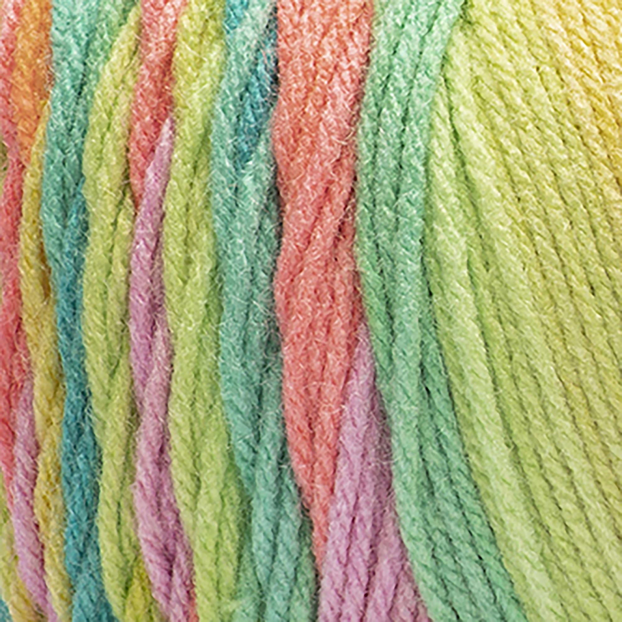 (2 pack) Red Heart Super Saver Jumbo Yarn, Retro Stripe, #4 Medium, Acrylic, 10oz/283g, 482 Yards