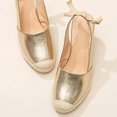 thumbnail image 4 of Sandalias De Cuñas Para Mujer Moda Cerrada Vendaje Alpargata Plataforma Elegante Slingback Zapatos De Verano, 4 of 5