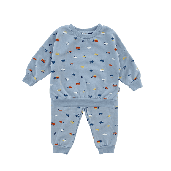 Graco 2-Piece Sweatshirt & Joggers Set – Blue Cars
