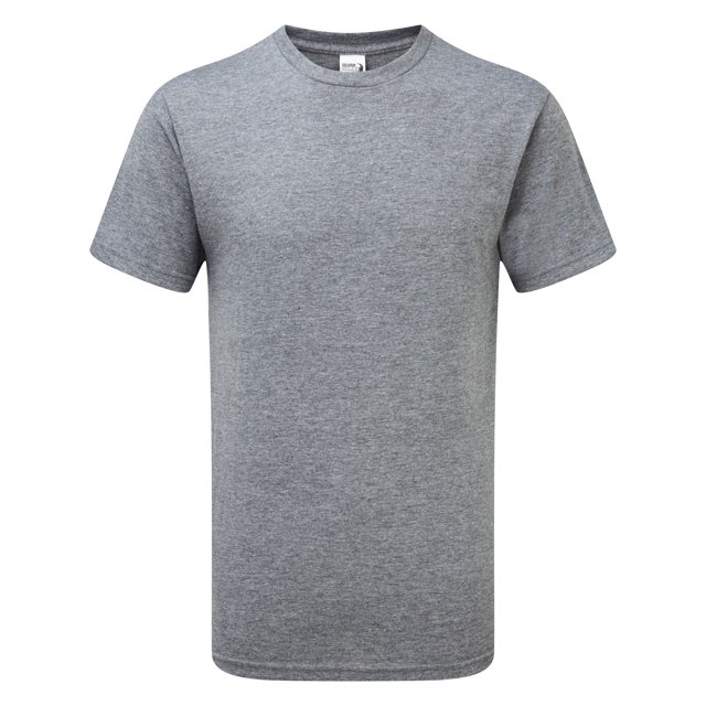 Gildan - Camiseta resistente modelo Hammer para hombre (Grafito Jaspeado)