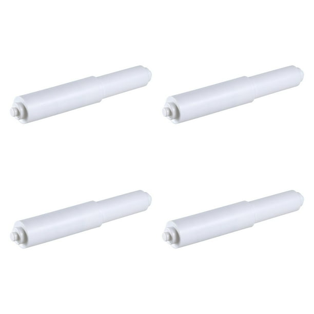 4 rodillos de resorte para portarrollos de papel higiénico, piezas de repuesto para rollos de papel de caja de pañuelos Blanco