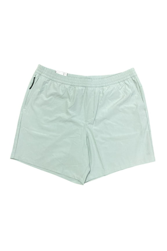 Men's Moisture Wicking Quick Dry Secure Zipper Pocket Movement Short (Jade, L)