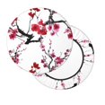 thumbnail image 2 of Fotbe Cherry Blossoms Stool Covers Round,Waterproof Round Bar Stool Covers Bar Chair Covers Washable Stool Cushion Slipcover for 12-14 Inch Chair-13 inch, 2 of 7