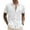 White, variant on COOFANDY Men's Linen Solid Wedding Short Sleeve Shirt Button Up Relaxed-Fit Shirts