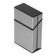 thumbnail image 3 of Aluminum Cigarette Case Brushed Cigarette Box Waterproof Exquisite Portable for MenGrey, 3 of 9
