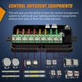 thumbnail image 2 of Nilight 8 Gang Switch Panel System Circuit Control Relay System Fuse Wiring Harness Automatic Dimmable ON Off LED Switch Pod for 12V Cars Trucks Campers SUV, 2 Years Warranty,Blue, 2 of 9