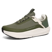 Mens wide toe box shoes - cushioned road running shoes, anti slip mens wide foot walking sports shoes, anti slip mens wide foot walking sports shoes, comfortable sports and fitness couple sports s
