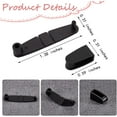 thumbnail image 2 of 50 Mosquetones de Plástico Negros para Llavero con Clip para Insignia, Conector para Llavero, Ideal para Tarjetas, Cordones y Llaveros., 2 of 9