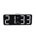 thumbnail image 1 of Reloj despertador de escritorio digital espejo fecha temperatura pantalla LED, puerto USB, 1 of 5