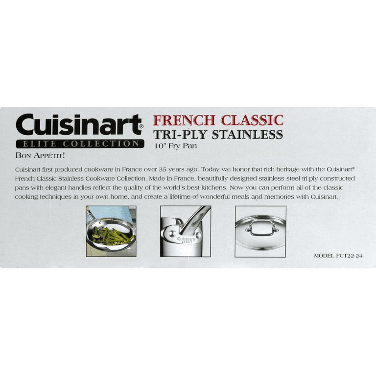 Cuisinart French Classic Tri-Ply Stainless 10 Fry Pan, 1.0 CT