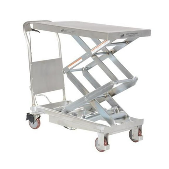 Scissor Lift Table, 800 lb. Cap, 20"W, 35-1/2"L
