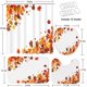 thumbnail image 5 of Juego de baño con hojas de otoño, cortina de ducha y accesorios de alfombras, juego de cortina de ducha de arce volador naranja, cortina de ducha de otoño para baño, decoración de baño de otoño, 4, 5 of 7