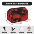 thumbnail image 5 of Sikiie Red And Black Abstract Skull Print Flip Double-layer Pencil Case, All-purpose Stationery Bag for Study and Office, Zipper Design, Unisex, 5 of 7