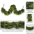 thumbnail image 4 of 5 Ft Christmas Garland - Artificial Norfolk Pine Garland, Cedar Garland, for Fireplace Mantel Table Doorframe Indoor Outdoor, Holiday Christmas Decoration, 4 of 12