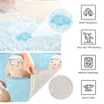 thumbnail image 4 of Rectangle Bath Rugs Plush Bathroom Carpet Mat Non Slip Bathroom Mats Cute Capybara with Santa Hat, 4 of 5