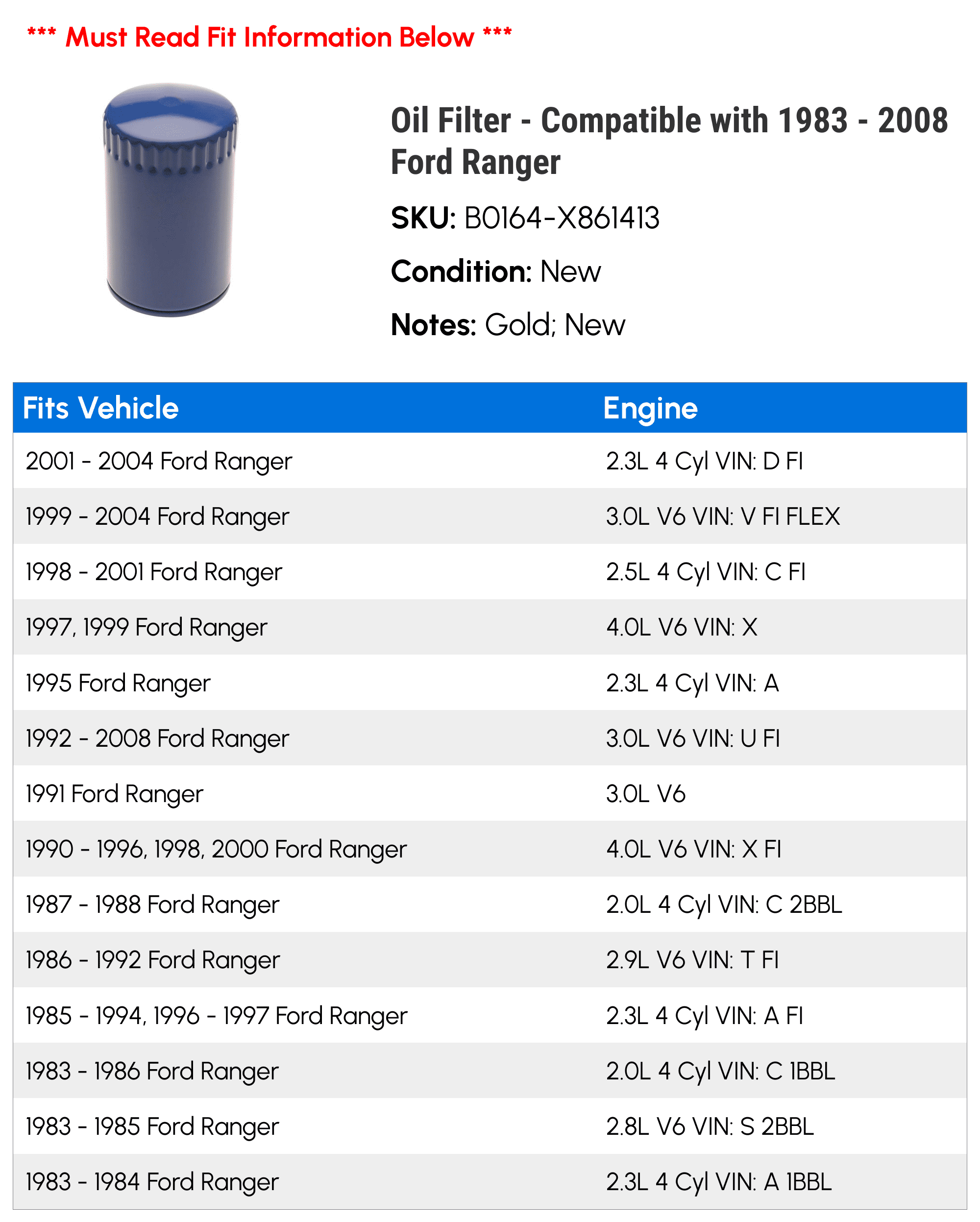 Ford Ranger Oil Filter - Details Of The 70+ Images & 16 Videos