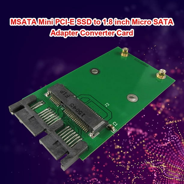 MSATA Mini PCI Express SSD a tarjeta convertidora de adaptador Micro SATA de 1 8 pulgadas Bodega Aurrera en linea
