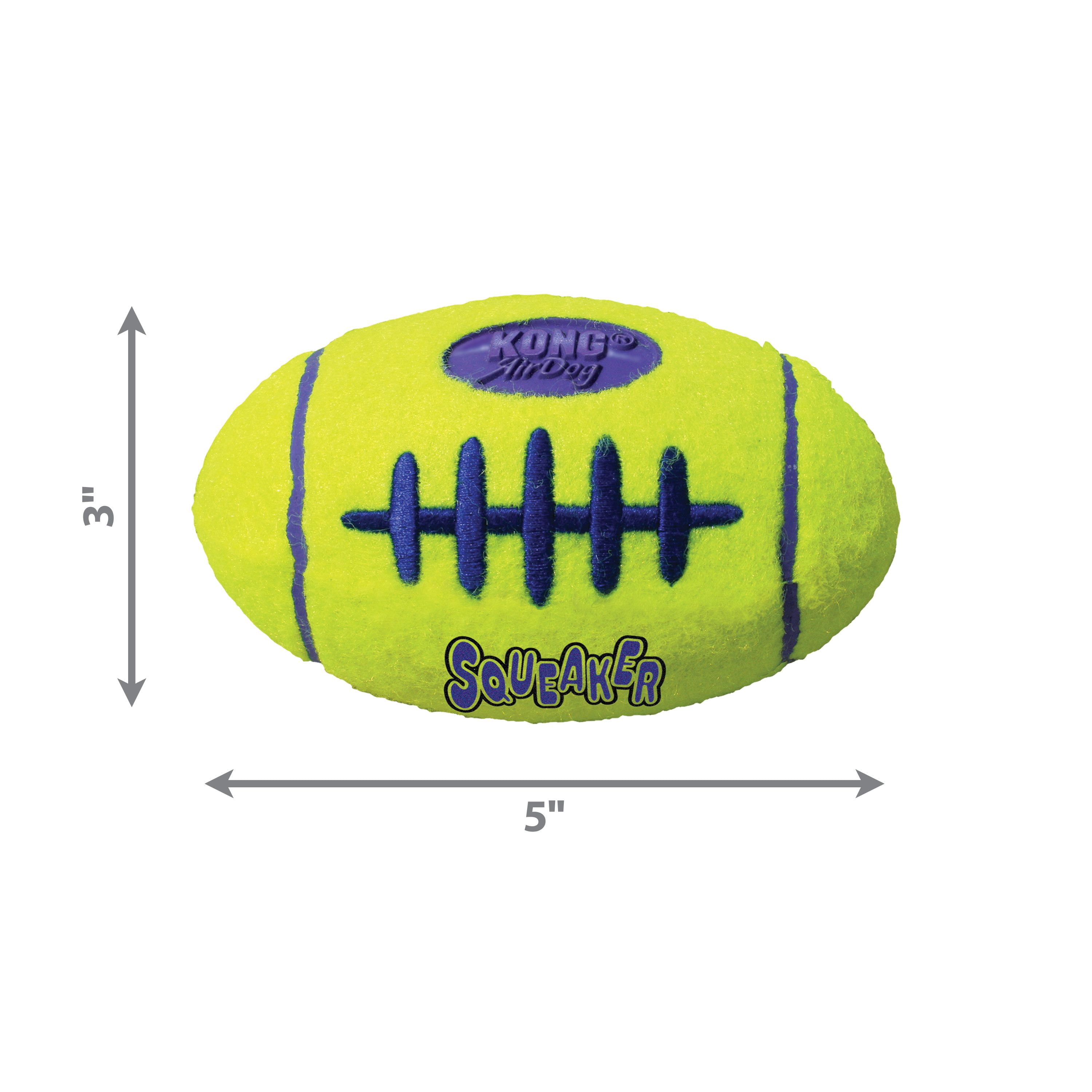 KONG® AirDog® Football Squeaker Dog Toy, Medium, for Dogs Between 15-35 lbs