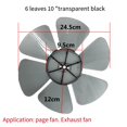 thumbnail image 3 of MYG 10-Inch Plastic Fan Blade 6-Blade Household Electric Fan Replacement Parts, 3 of 6