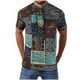 thumbnail image 1 of Camiseta de manga corta estampada cómoda de lino y algodón informal a la moda para hombre Pompotops  oipoqjl48135, 1 of 6