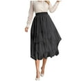 thumbnail image 1 of Women's Skirts Medium Length High Waisted Slimming Polyester Suitable for Spring Summer Daily Wear, 1 of 4