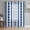 Blue Black, variant on Sheer Curtains 45 Inch Length 2 Panels Set for Kitchen, Coastal Turtle Semi Sheer Curtains for Windows, Blue Stripe Navy White Geometric Ocean Voile Window Treatments Rod Pocket Curtain