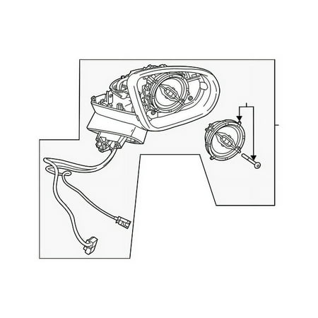 Genuine OE Mercedes-Benz Mirror Assembly - 1188100403 Fits select: 2020-2021 MERCEDES-BENZ CLA