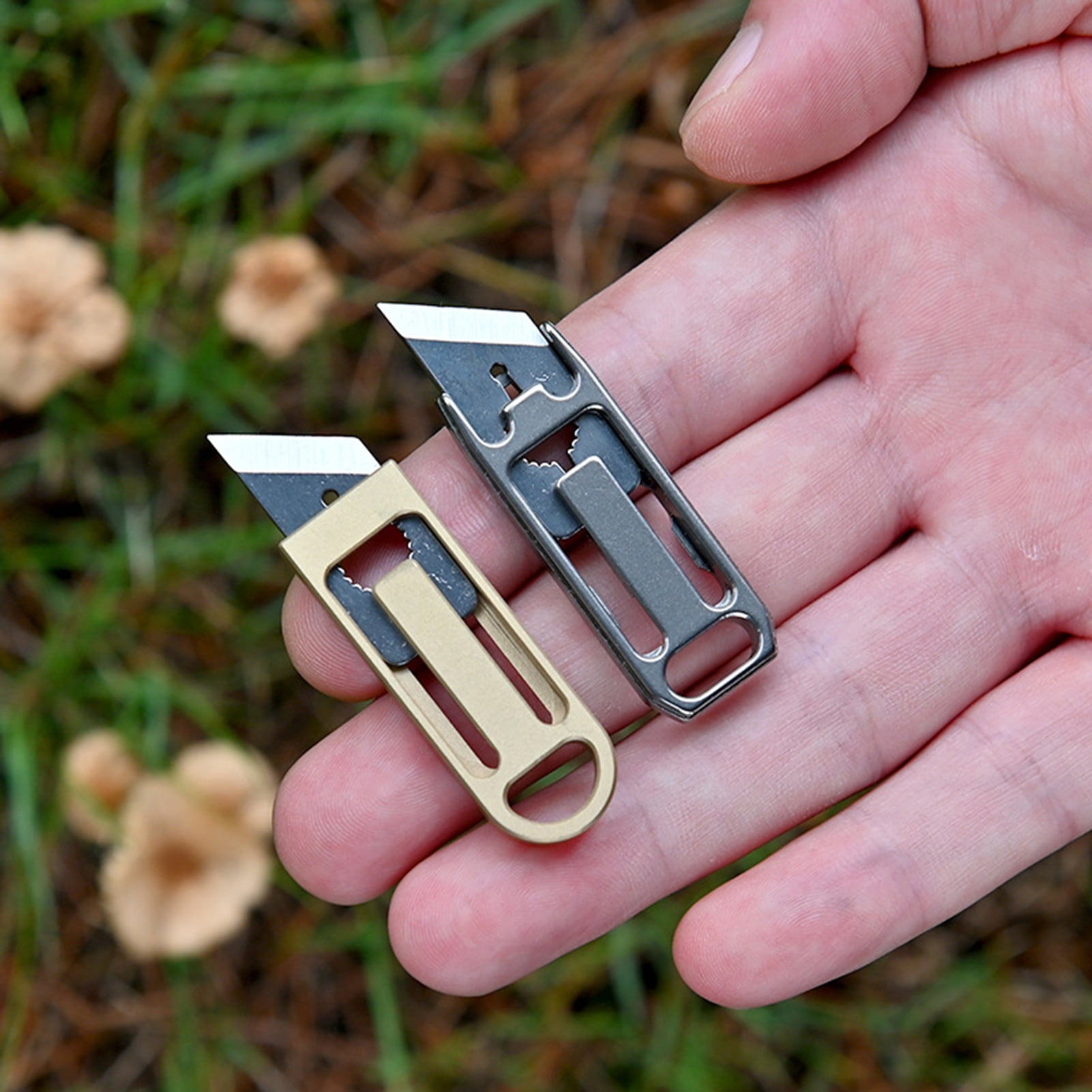 Porfeet Mini Knife Small Sharp Cutter Titanium Alloy Box