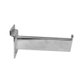 thumbnail image 4 of 10 PC 6" Chrome Slatwall Rectangular Tube Straight Arm Faceout Hook Panel Display Hanger Retail Fixture, 4 of 4