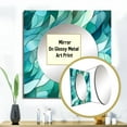thumbnail image 3 of Designart "Emerald Seaglass Mosaic I" Abstract Square Mirror For Wall Decor - Large Green Square Printed Wall Mirror Art - Square Modern Mirror - Wall Mounted Square Large Mirror, 3 of 5