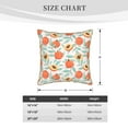 thumbnail image 2 of KLL Peach Decorative Throw Pillow Covers Velvet Soft for Couch Sofa Bedroom Living Room Outdoor (No pillow core)- 20"x20", 2 of 5